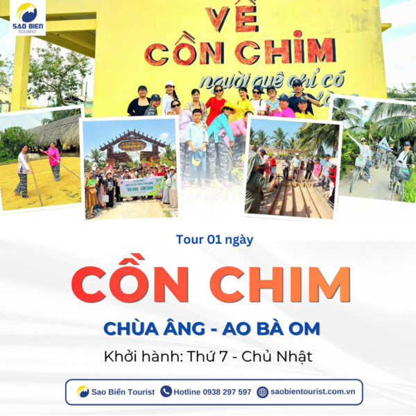 Cồn Chim - Trà Vinh 1 ngày Sao Biển Tourist