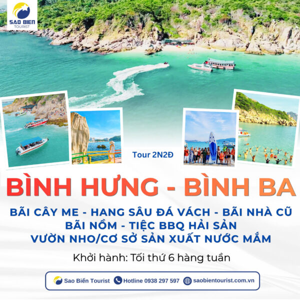 Tour Bình Hưng - Bình Ba - Sao Biển Tourist