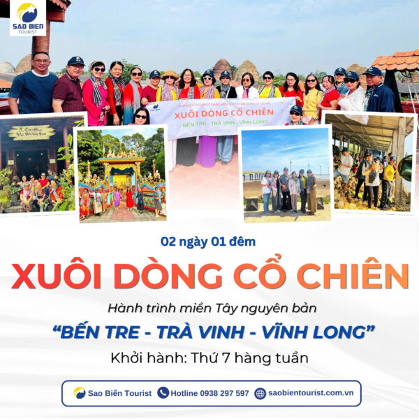 Tour Xuôi Dòng Cổ Chiên 2N1Đ - Sao Biển Tourist