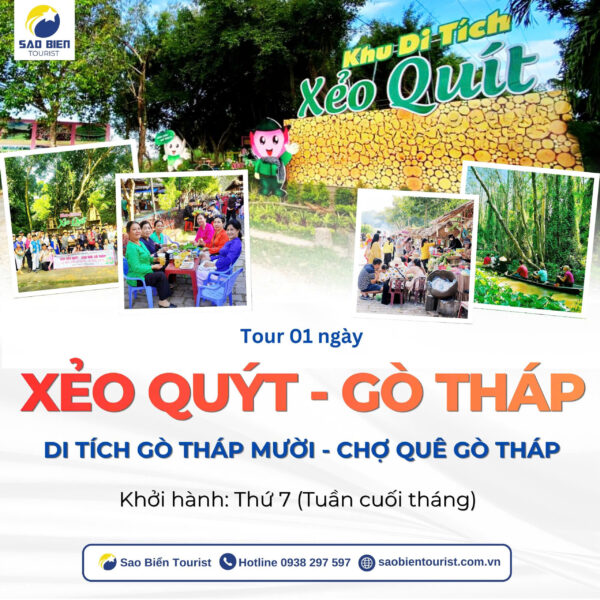 Xẻo Quýt -Chợ quê Gò Tháp 1 Ngày Sao Biển Tourist