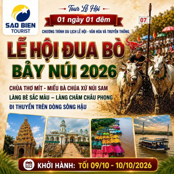 Tour Lễ Hội Đua Bò Bảy Núi An Giang 2026 - Sao Bien Tourist