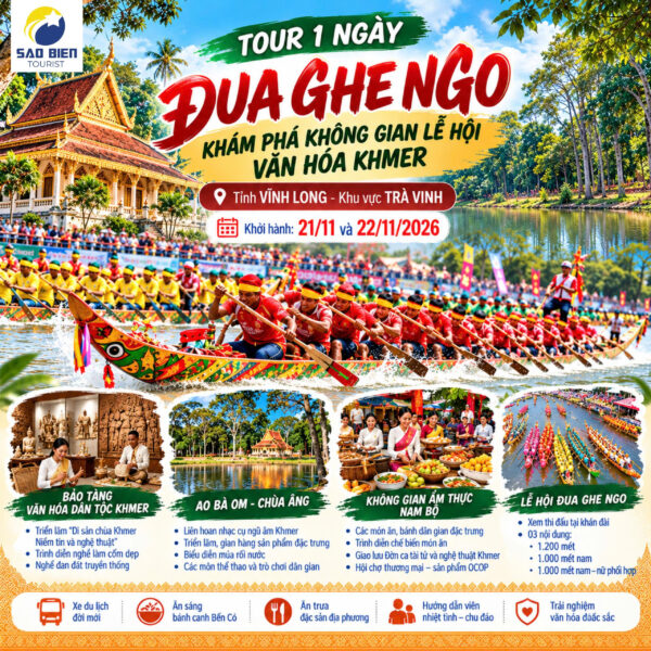 Tour Đua Ghe Ngo - Trà Vinh 1 Ngày - Sao Bien Tourist