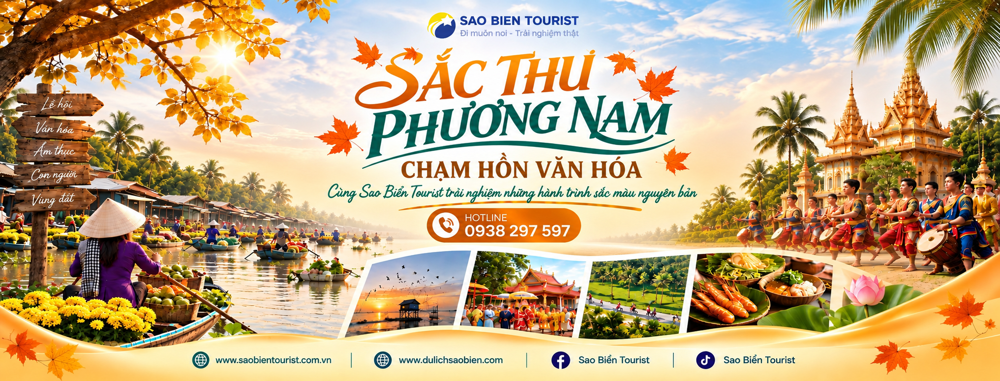 SẮC THU PHƯƠNG NAM CHẠM HỒN VĂN HÓA Cùng Sao Biển Tourist trải nghiệm những hành trình sắc màu nguyên bản