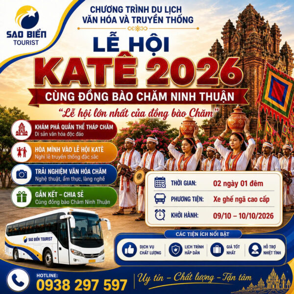 Tour Lễ Hội KaTê Ninh Thuận 2026 - Sao Bien Tourist